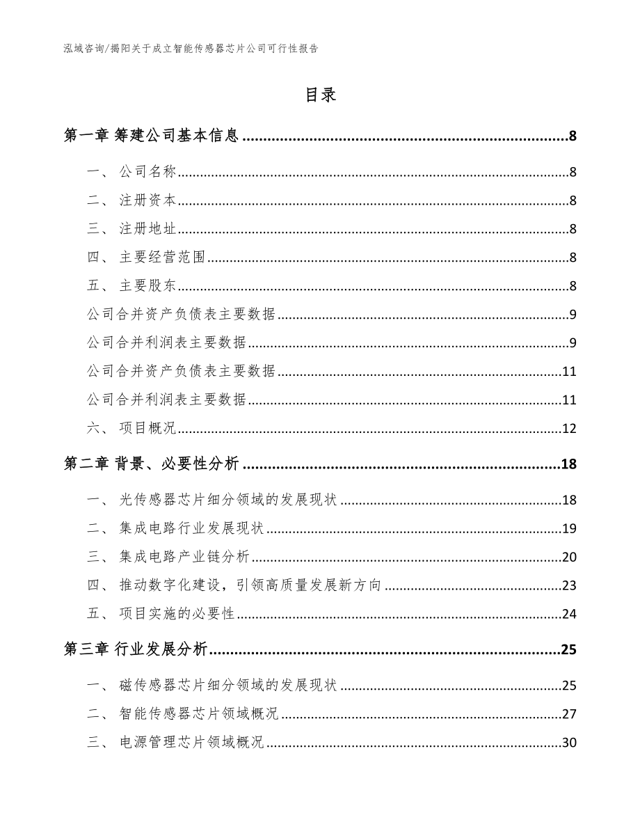 揭阳关于成立智能传感器芯片公司可行性报告（参考范文）_第2页