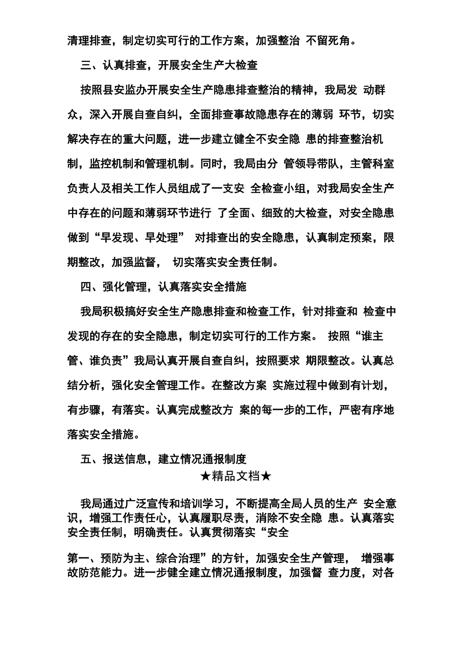 开展安全生产隐患排查治理专项行动的工作汇报_第2页