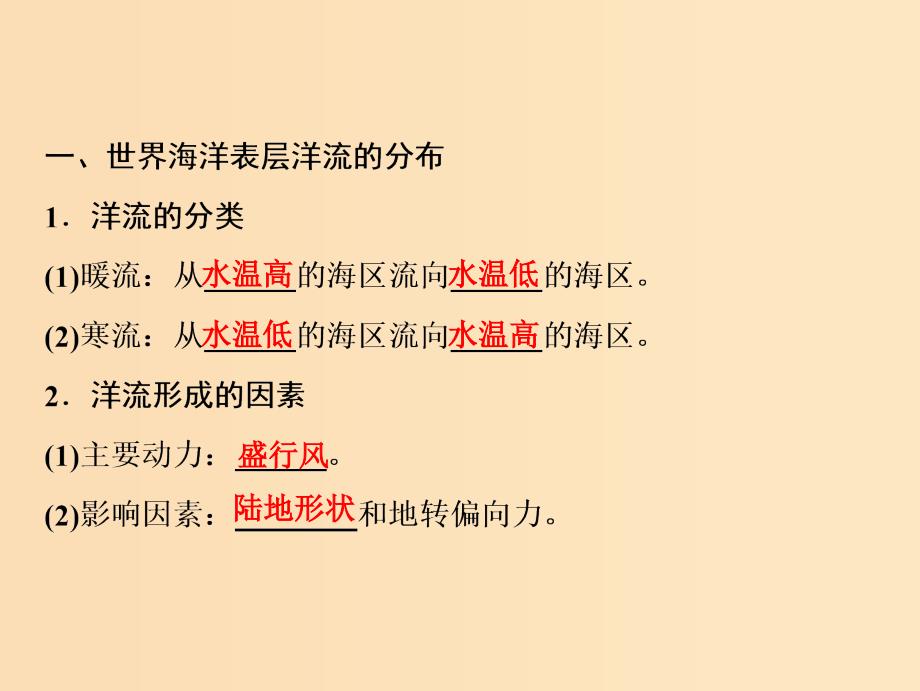 2019版高考地理一轮复习 第1部分 自然地理 第4章 地球上的水 第二讲 大规模的海水运动课件 新人教版.ppt_第3页