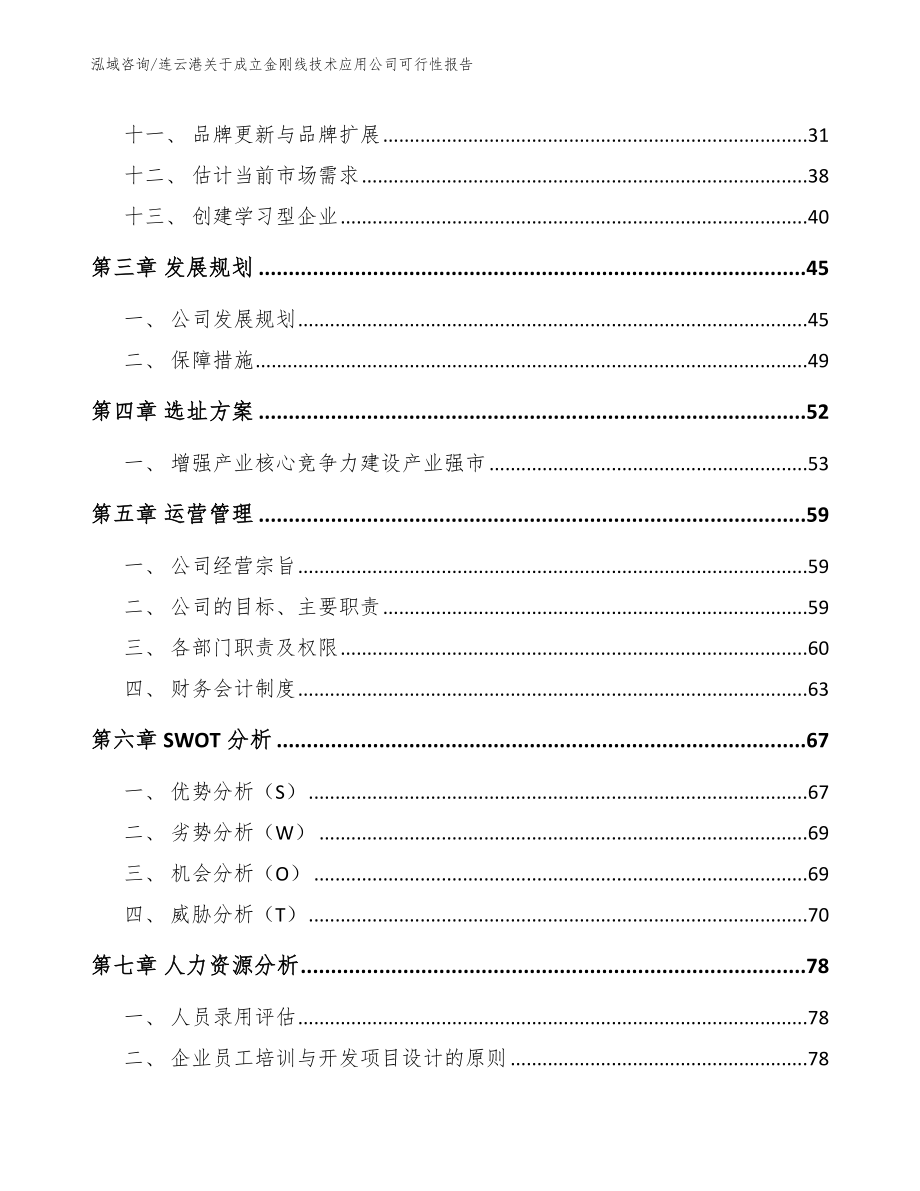 连云港关于成立金刚线技术应用公司可行性报告范文模板_第2页