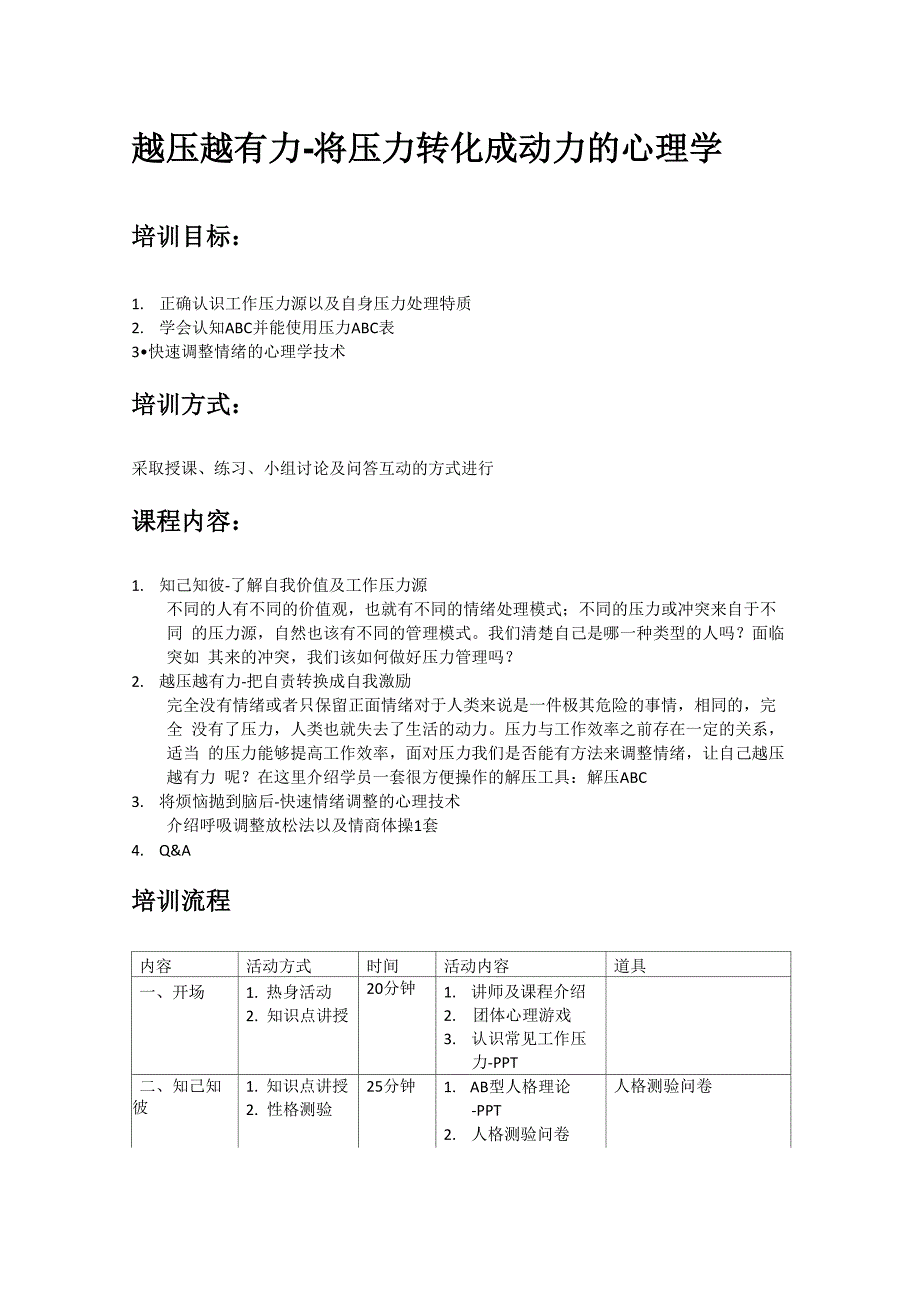 压力管理课程大纲_第1页