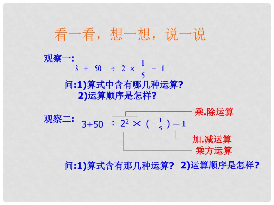 七年级数学上册《有理数的混合运算》课件1 华东师大版_第4页