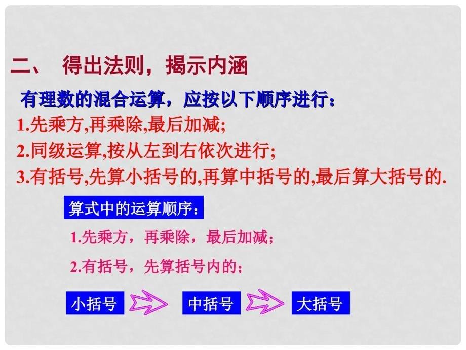 七年级数学上册《有理数的混合运算》课件1 华东师大版_第5页