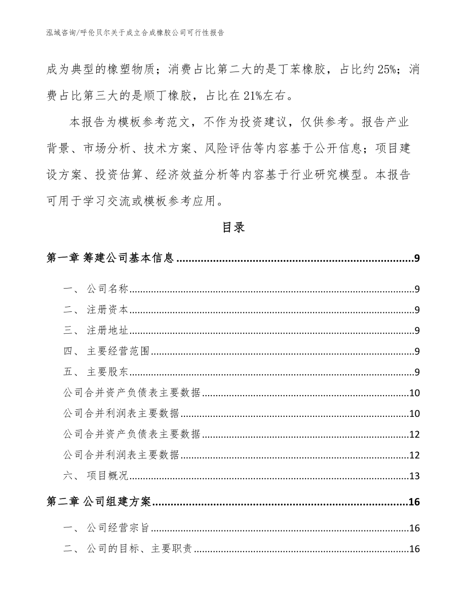 呼伦贝尔关于成立合成橡胶公司可行性报告【范文】_第3页