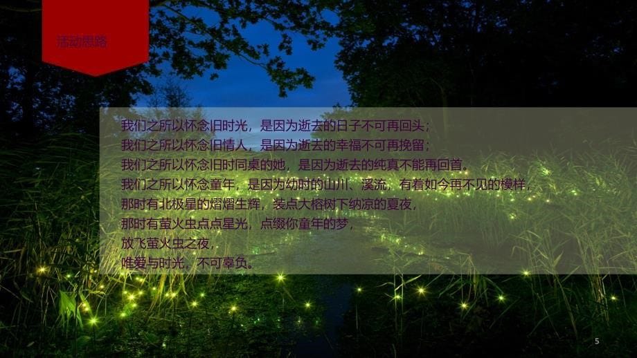 0803仲夏夜之梦萤火虫放飞主题活动案ppt课件_第5页