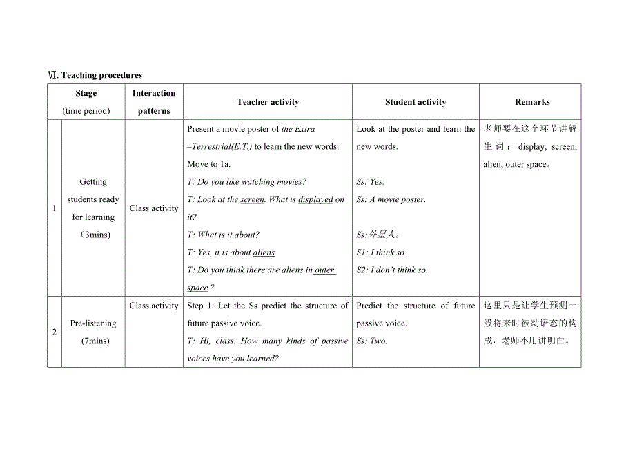 仁爱版九年级上册英语教学案Unit4Topic2SectionA精修版_第3页