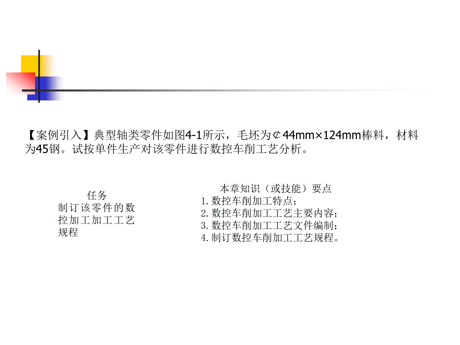 数控车削加工工艺【案引入】典型轴类零件如图41所示毛坯_第2页