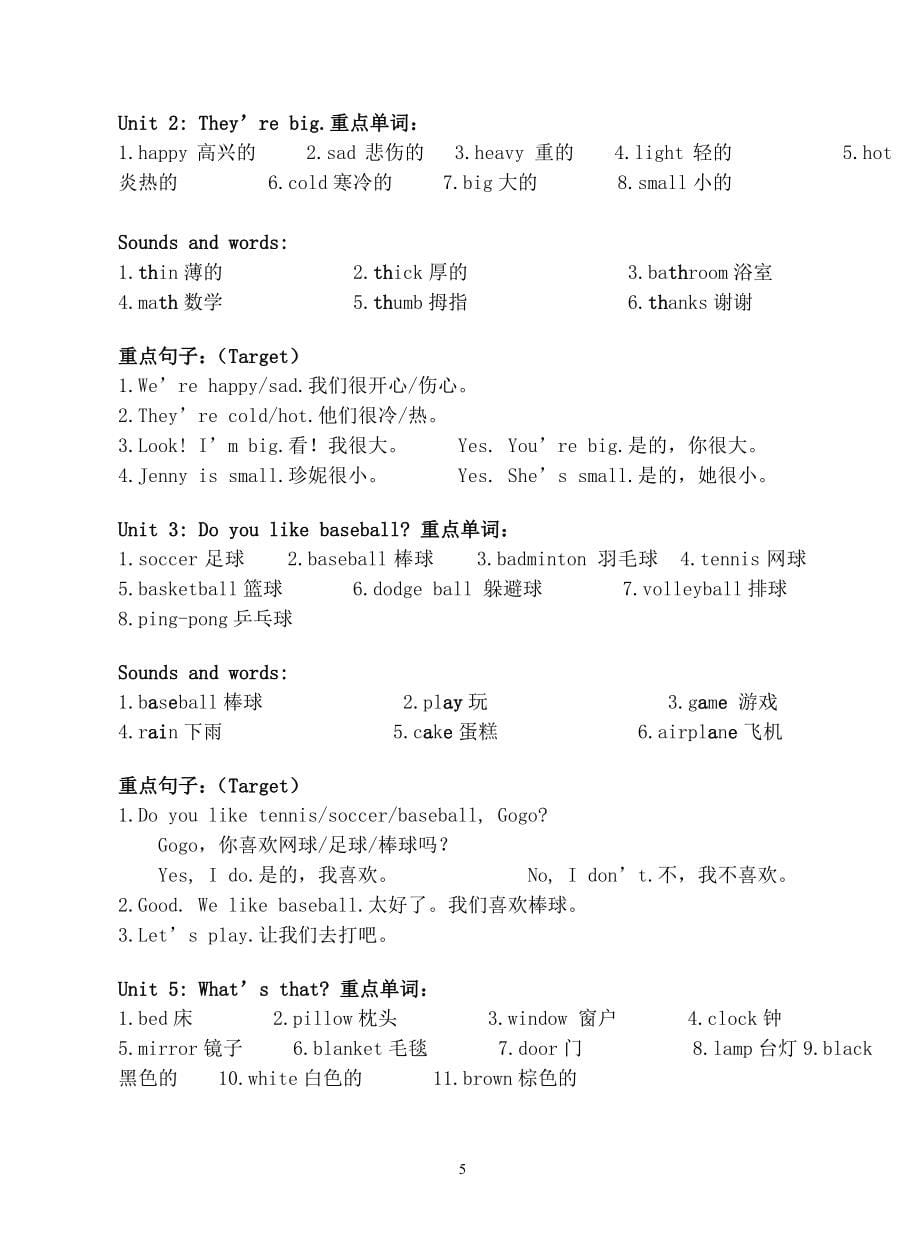 开心学英语第一册至第八册重点单词_第5页