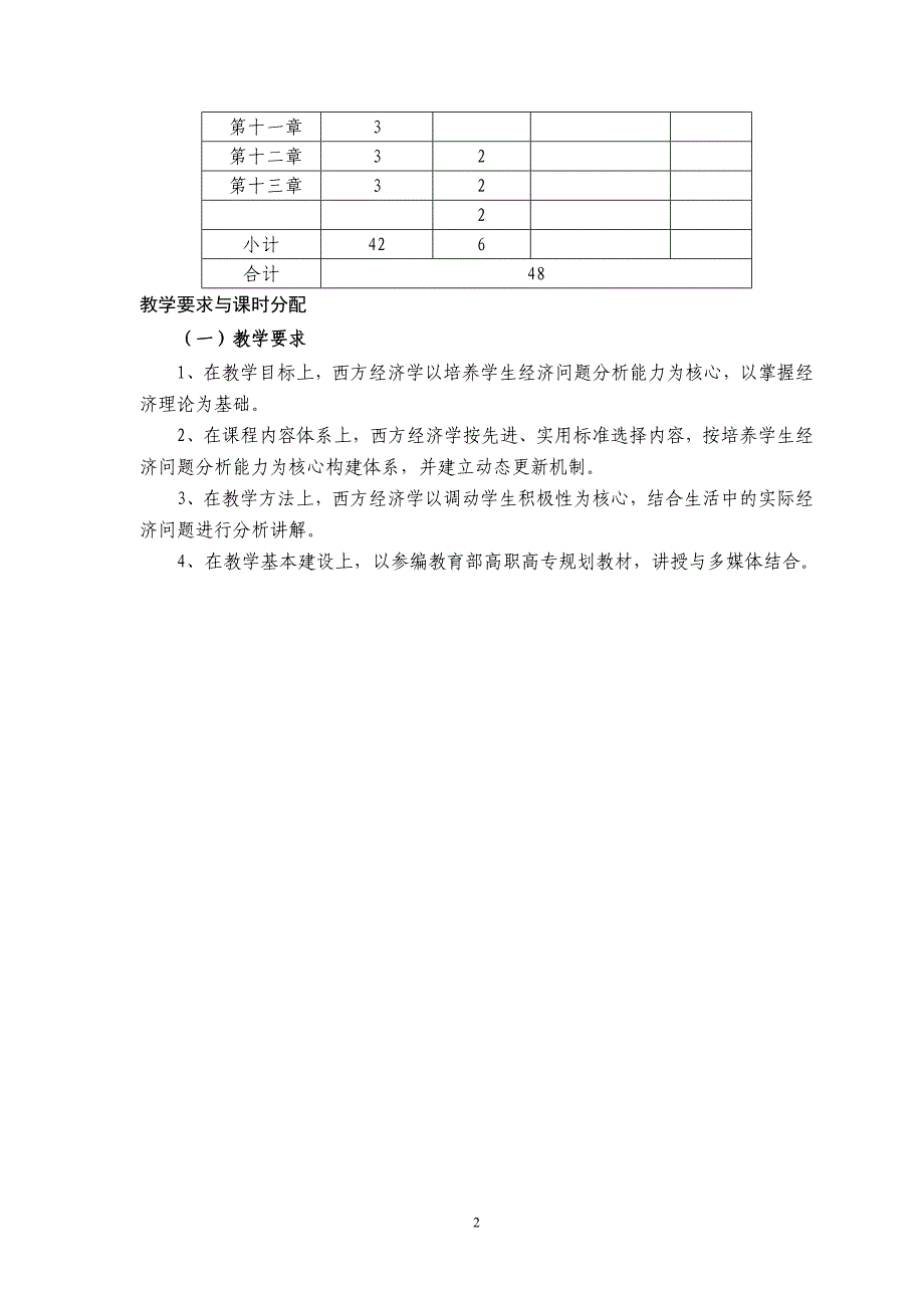 经济学基础教学大纲_第3页