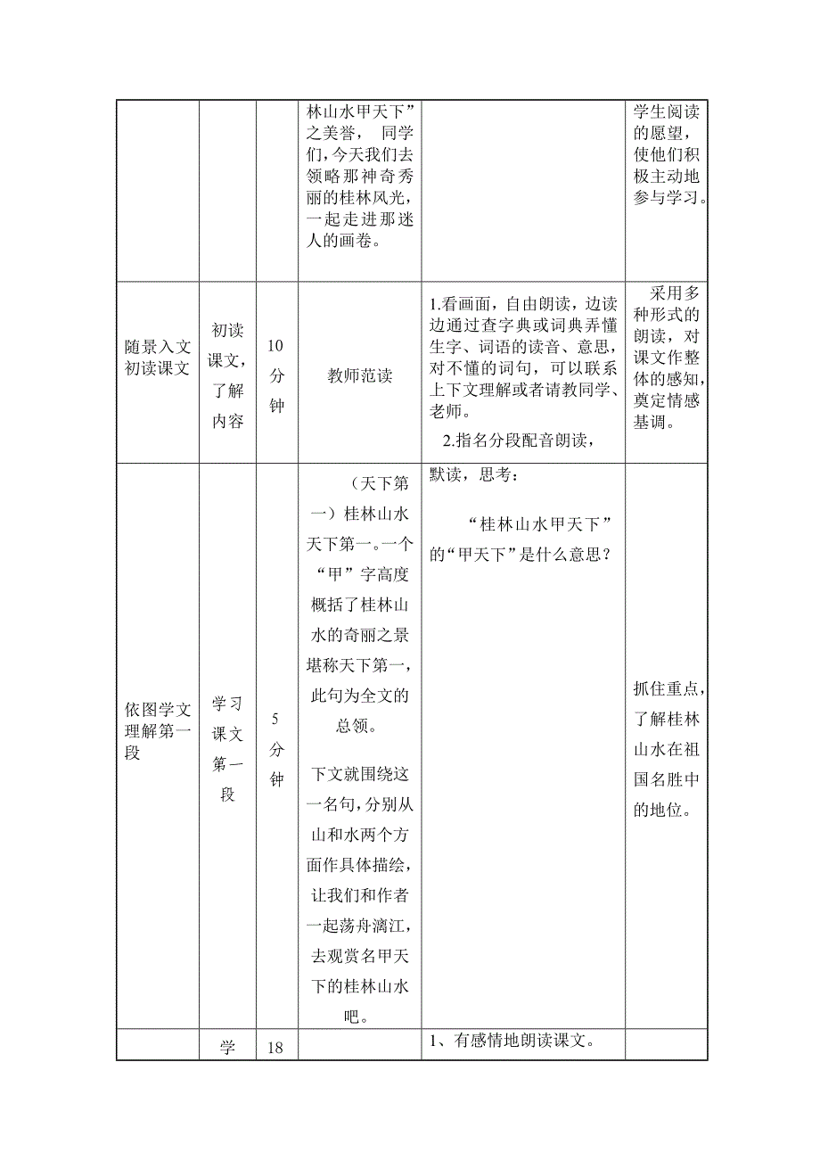 桂林山水教学方案设计_第3页