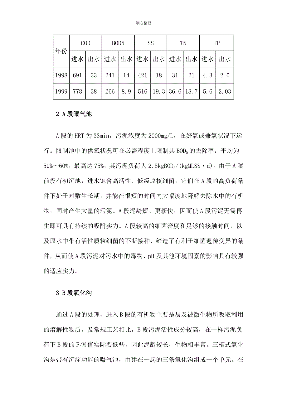 污水厂AB法运行实践及分析_第2页