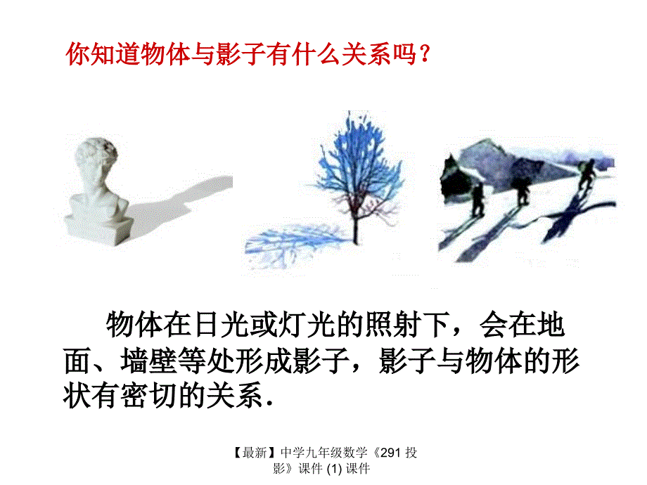 最新九年级数学291投影1_第2页