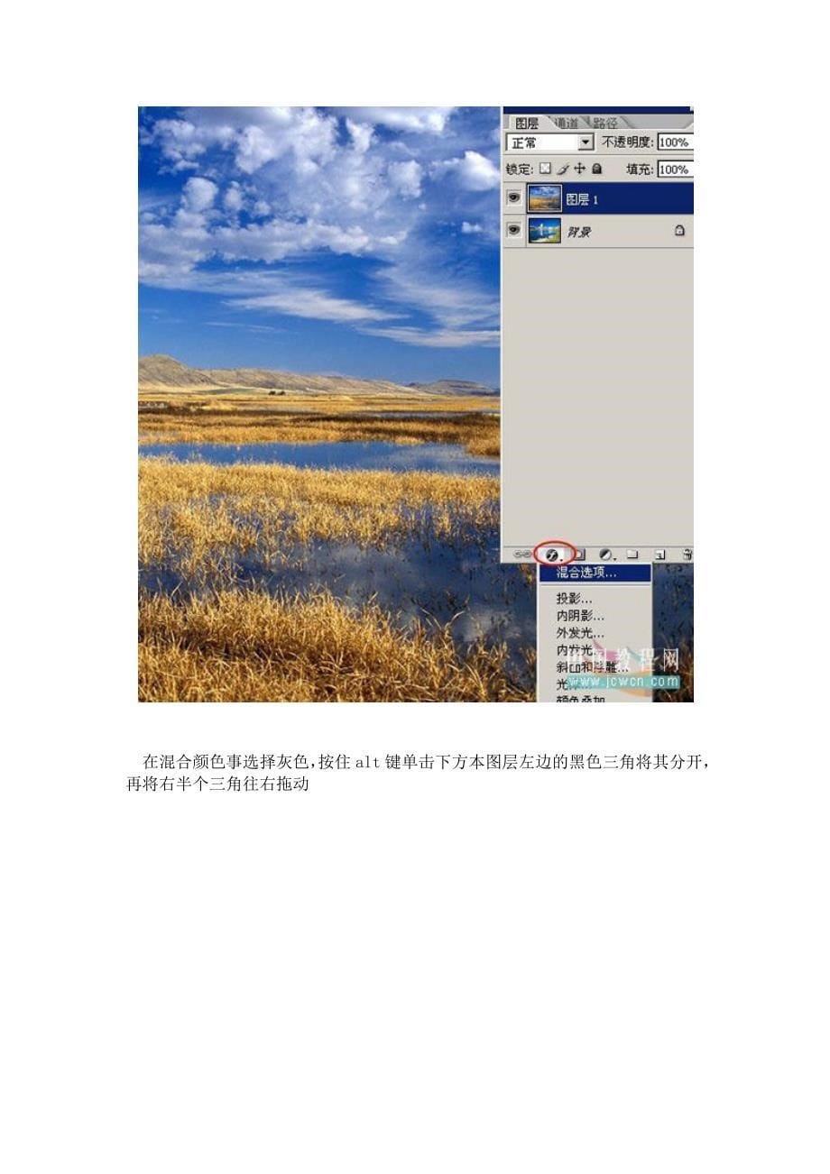 Photoshop如何用混合选项合成图象.doc_第5页