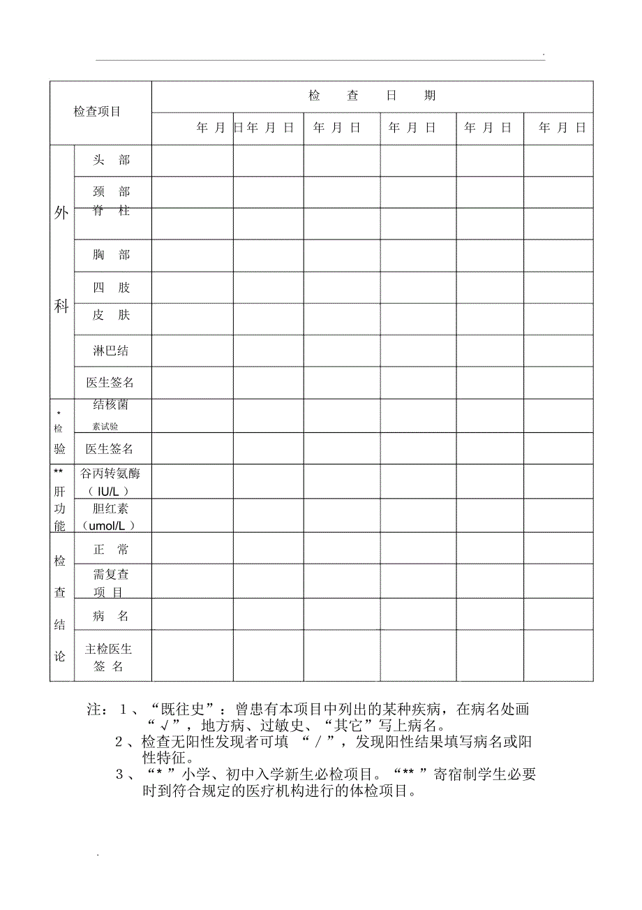 中小学生体检表_第3页