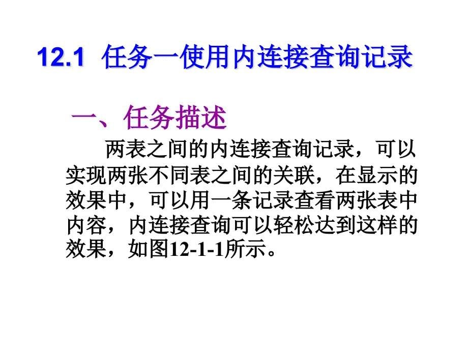 网站建设与管理项目十二--在ASP中使用数据库多课件_第5页