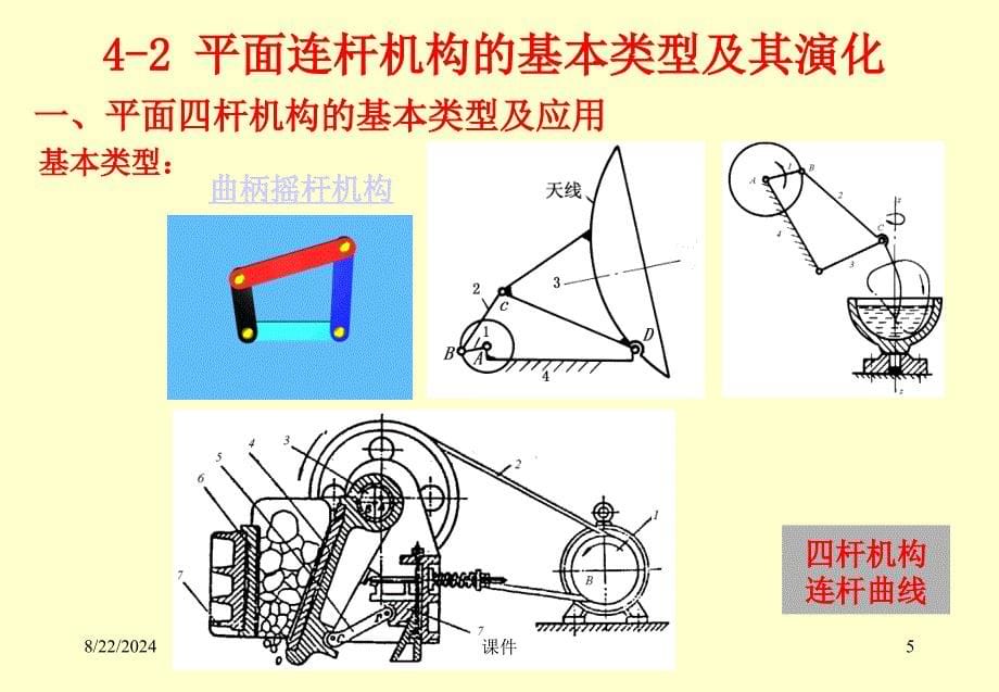 机械设计基础第四章连杆机构_第5页