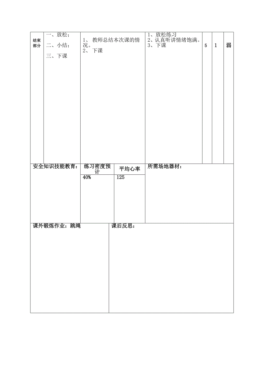 （小学、初中、高中）舞蹈活动与游戏单元教学计划第1课时教案_第4页