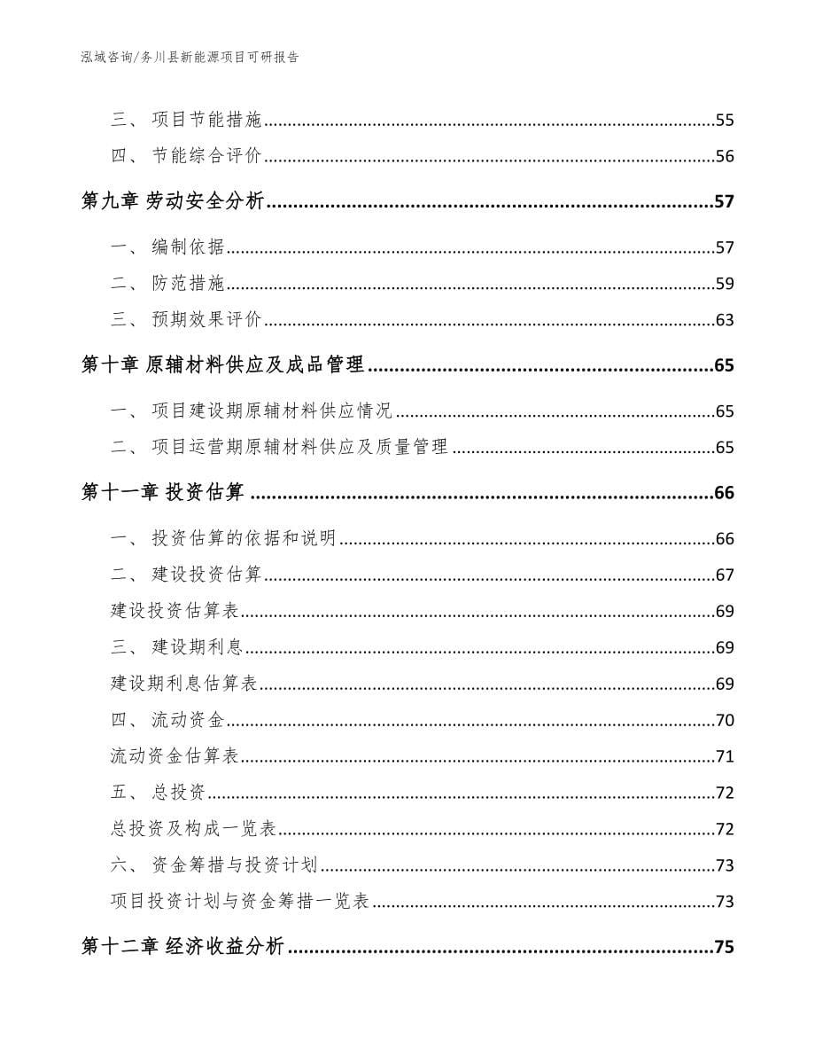 务川县新能源项目可研报告_参考范文_第5页