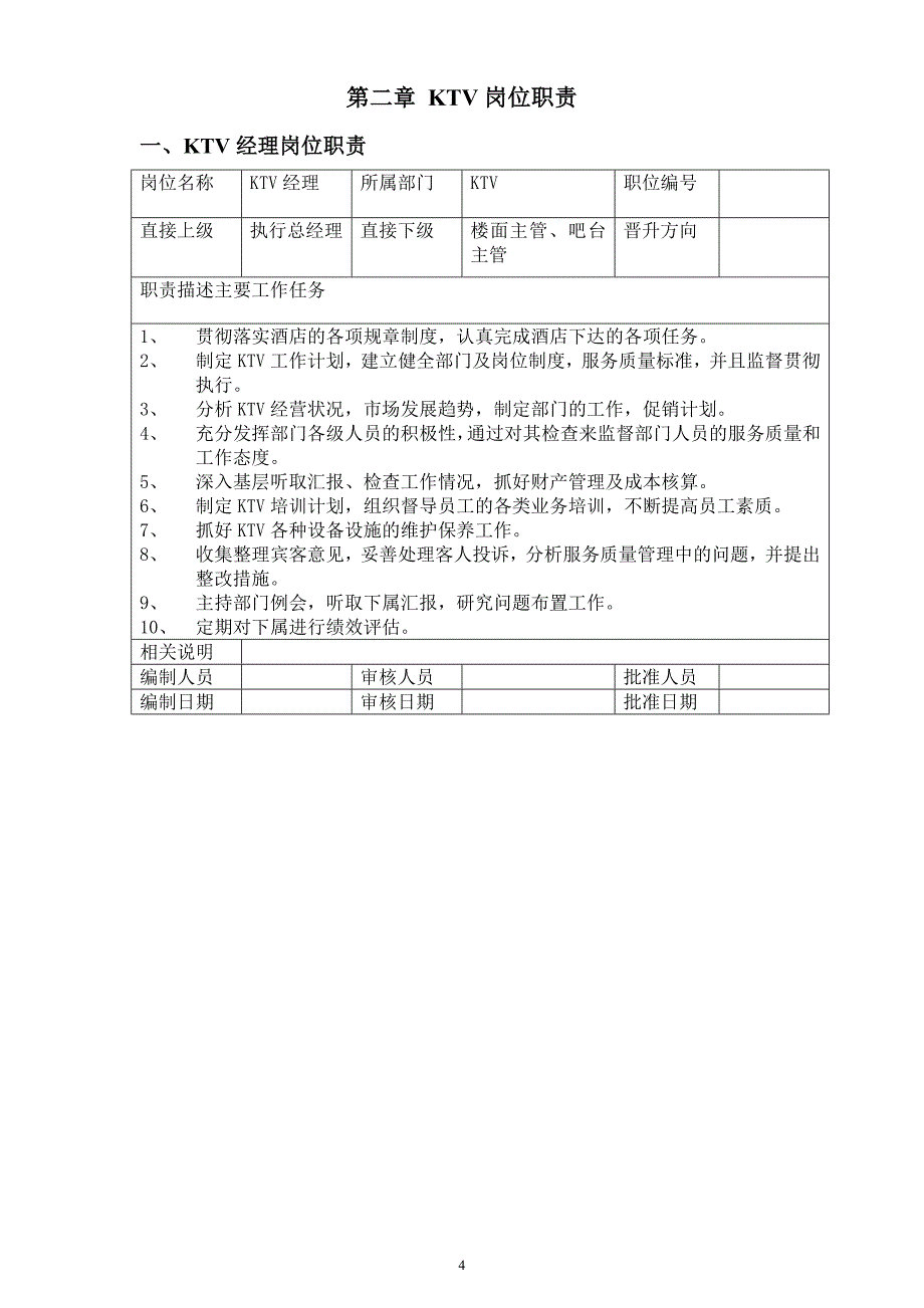 KTV运营手册(岗位职责操作流程)_第4页