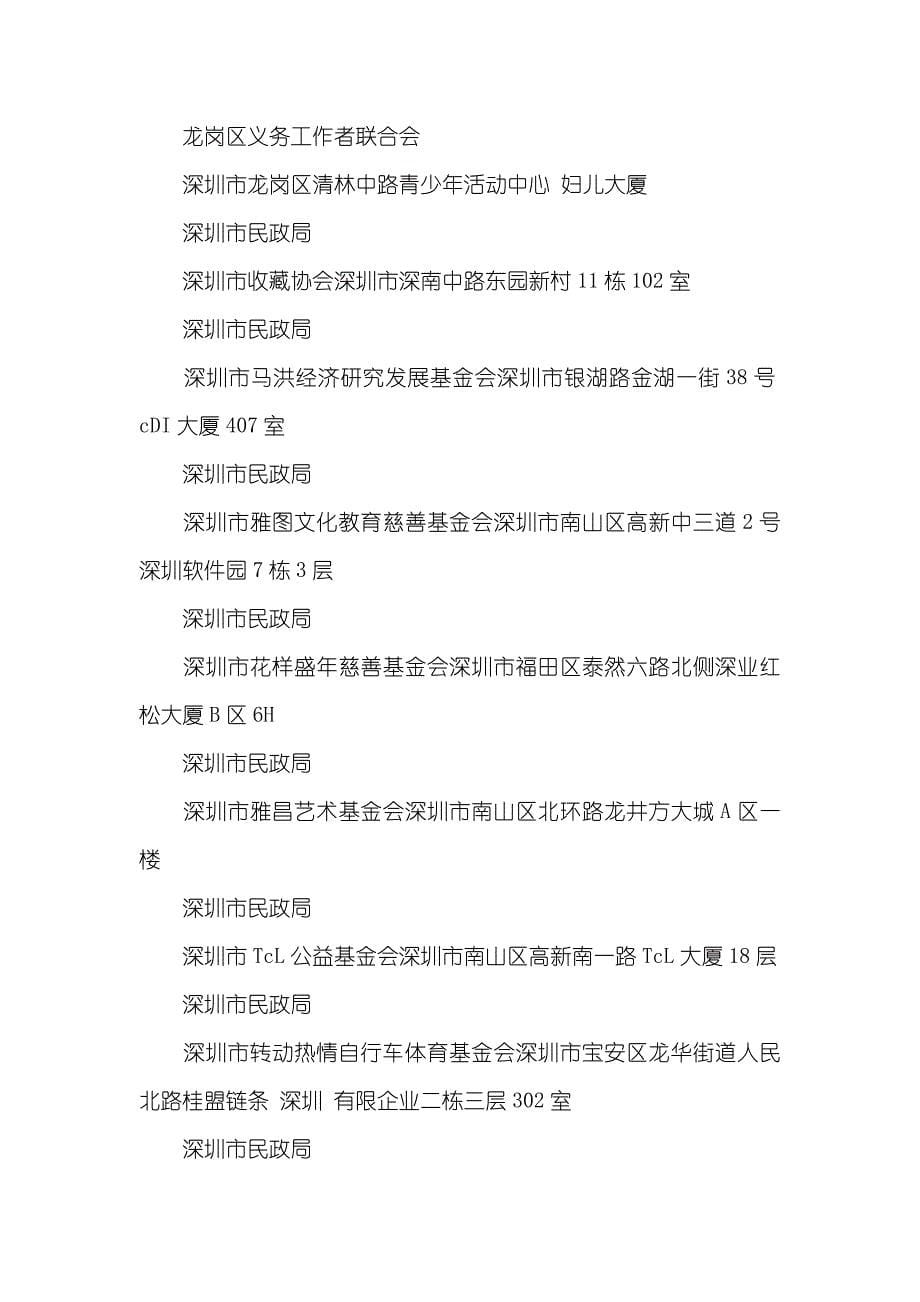 深圳市民政局相关人才引进积分相关事宜复函_第5页