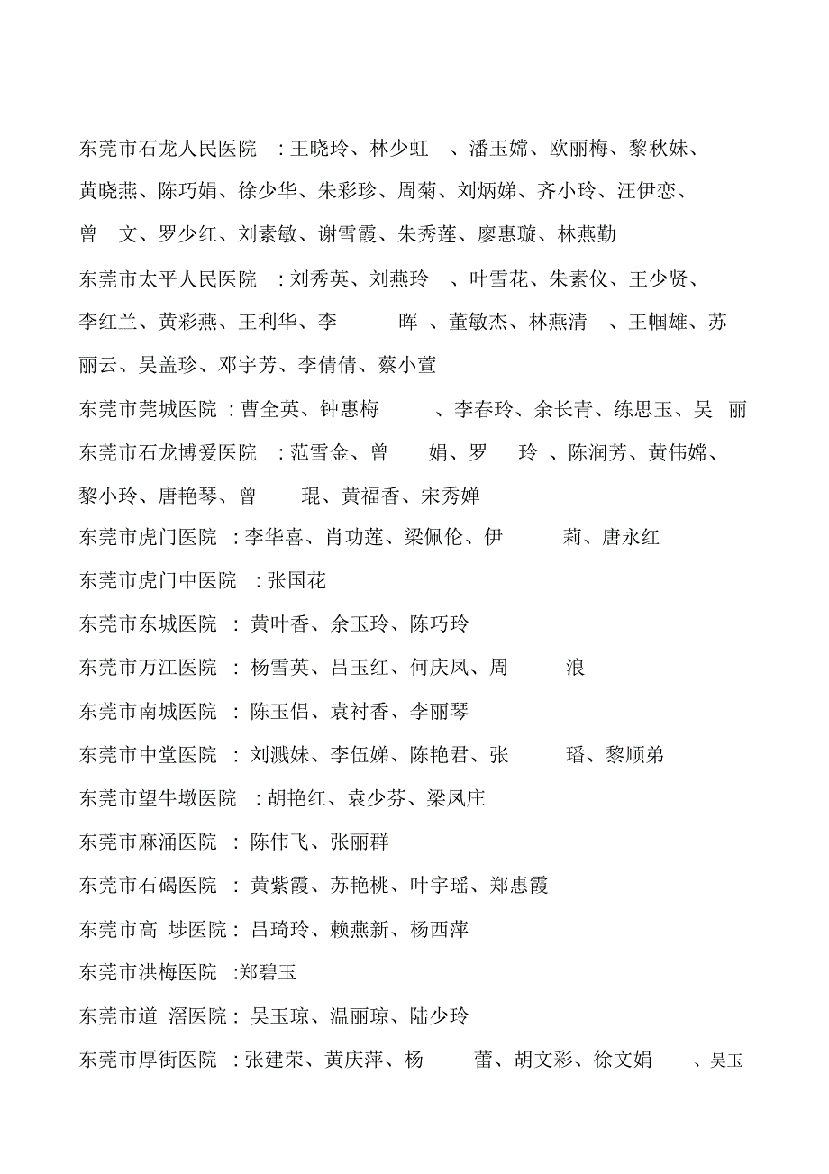 光荣榜-东莞护理学会_第2页