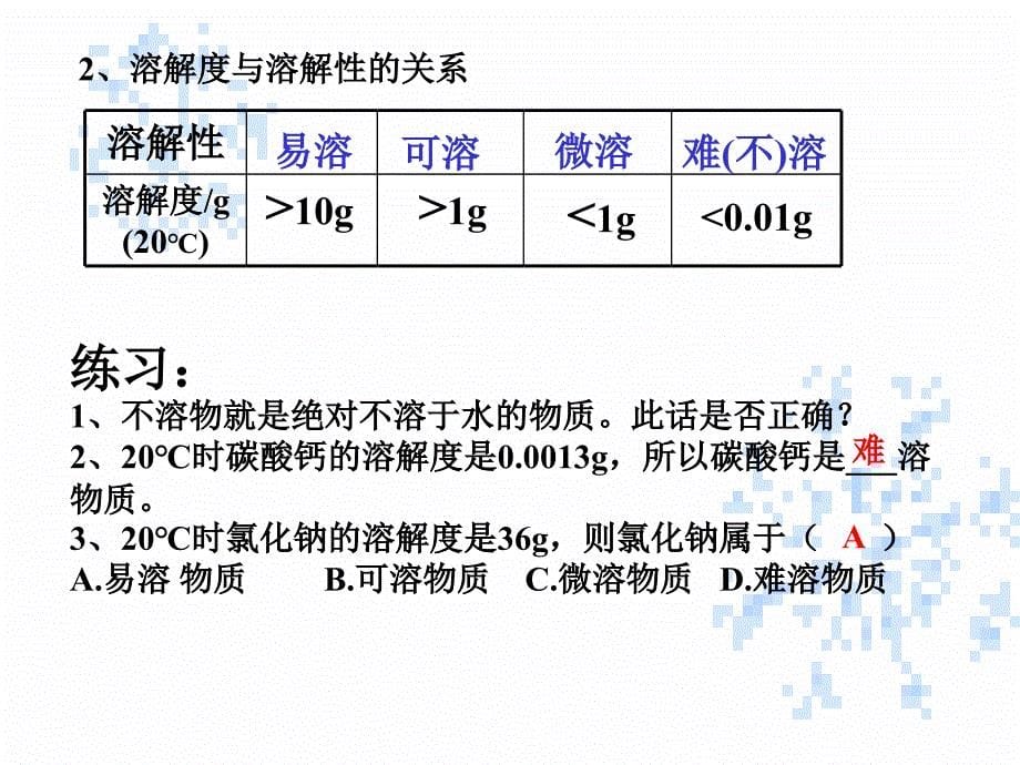 九年级化学溶解度1_第5页