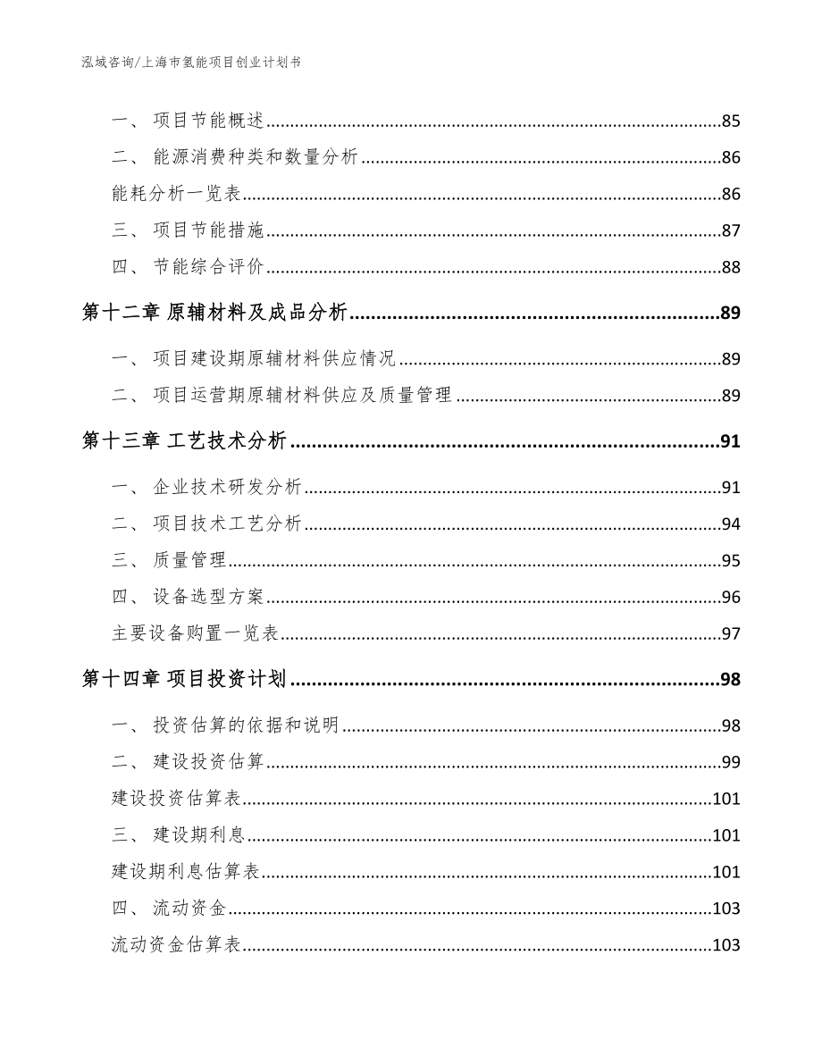 上海市氢能项目创业计划书【模板范文】_第5页