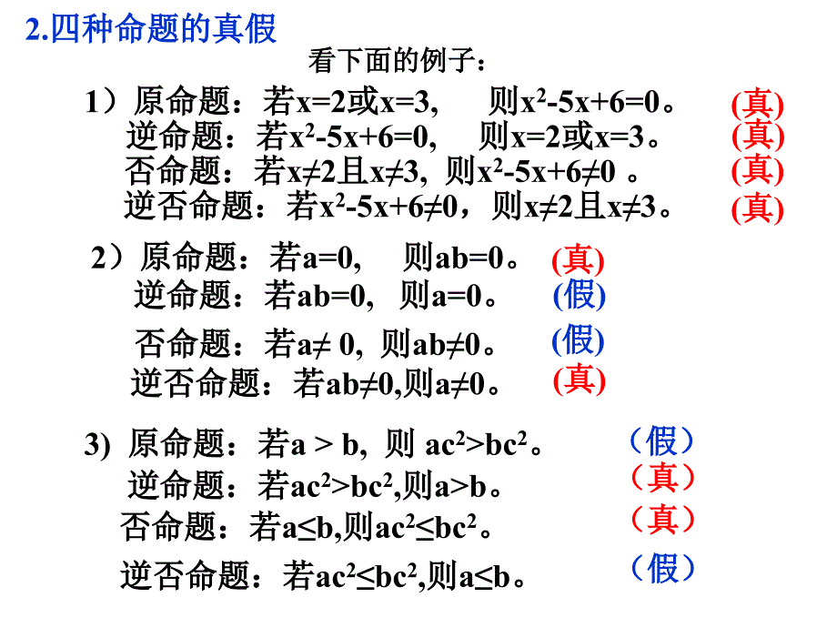 113四种命题的相互关系_第5页