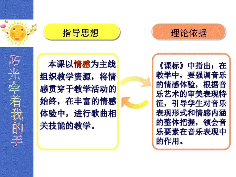 小学音乐7《阳光牵着我的手》四年级上册音乐-人音版(五线谱)(共27张PPT)ppt课件_第5页