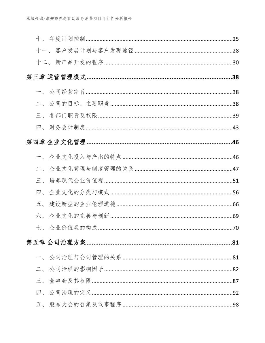 淮安市养老育幼服务消费项目可行性分析报告模板范文_第2页