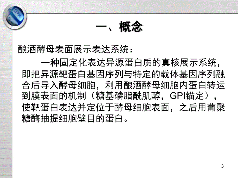 酿酒酵母表面展示表达系统及应用PPT课件_第3页