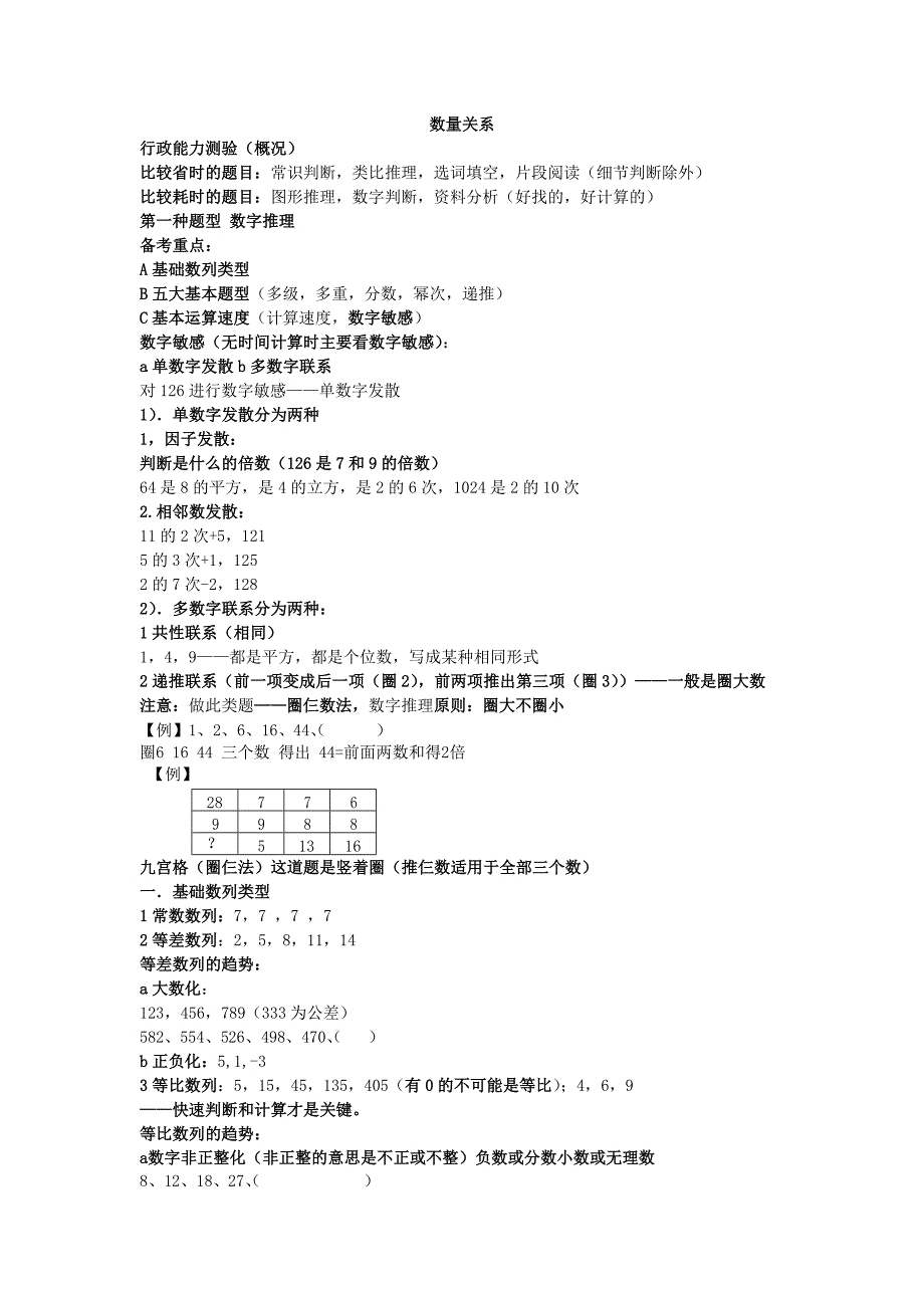 华图钻石班笔记之数量关系(看完).doc_第1页