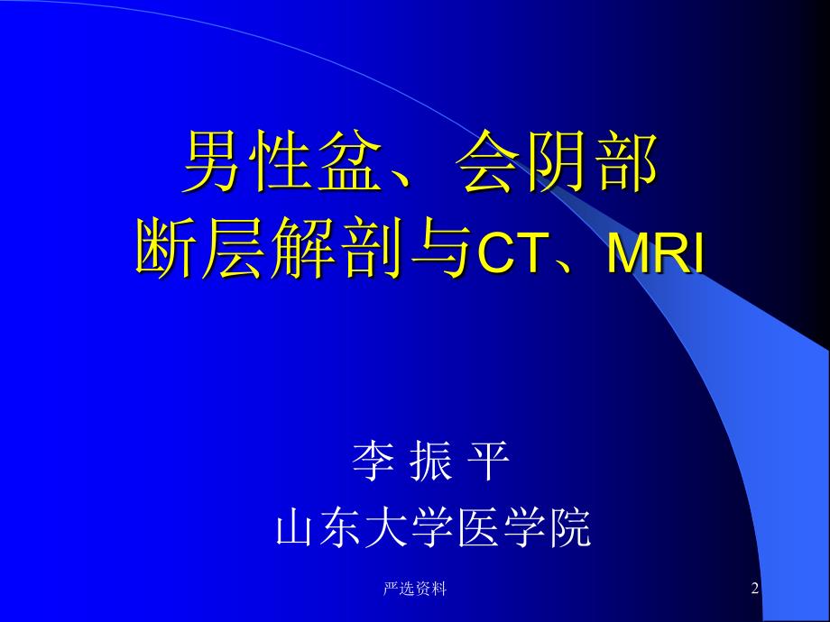 男性盆部断层解剖（行业荟萃）_第2页