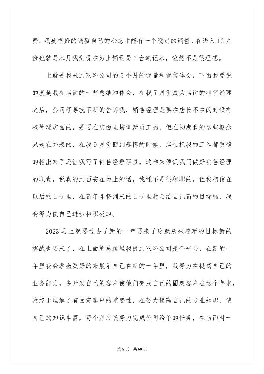 2023年销售人员年终工作总结(集合15篇).docx_第5页