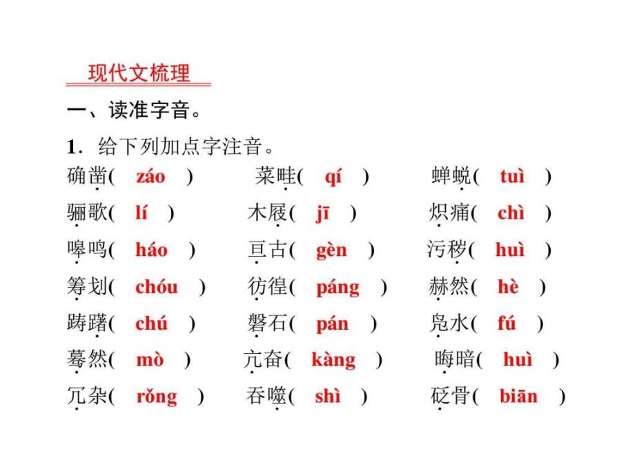 最新中考语文教材梳理课件七年级下册 (共45张PPT)._第2页