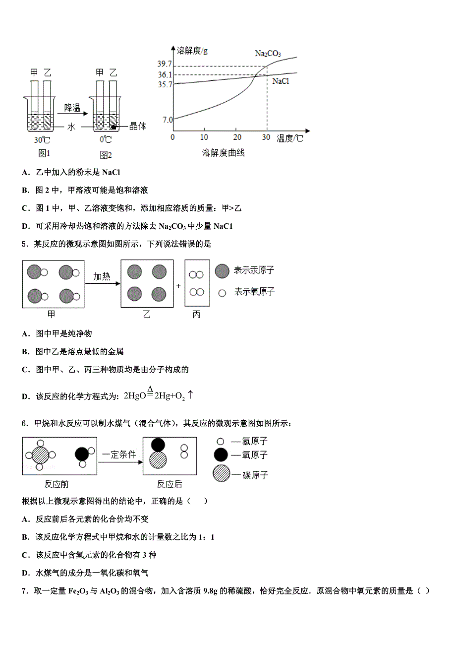 2023学年内蒙古呼伦贝尔市市级名校中考化学最后冲刺浓缩精华卷（含解析）.doc_第2页