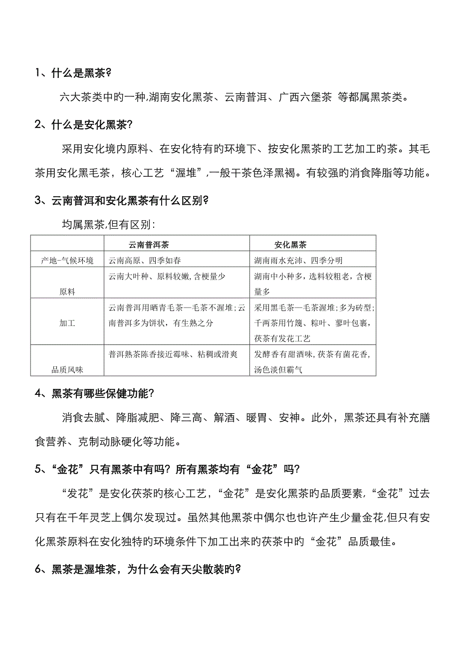 安化黑茶知识百科_第1页