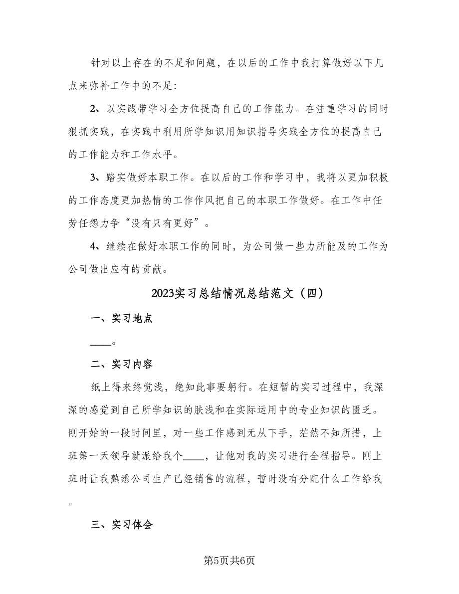 2023实习总结情况总结范文（4篇）.doc_第5页