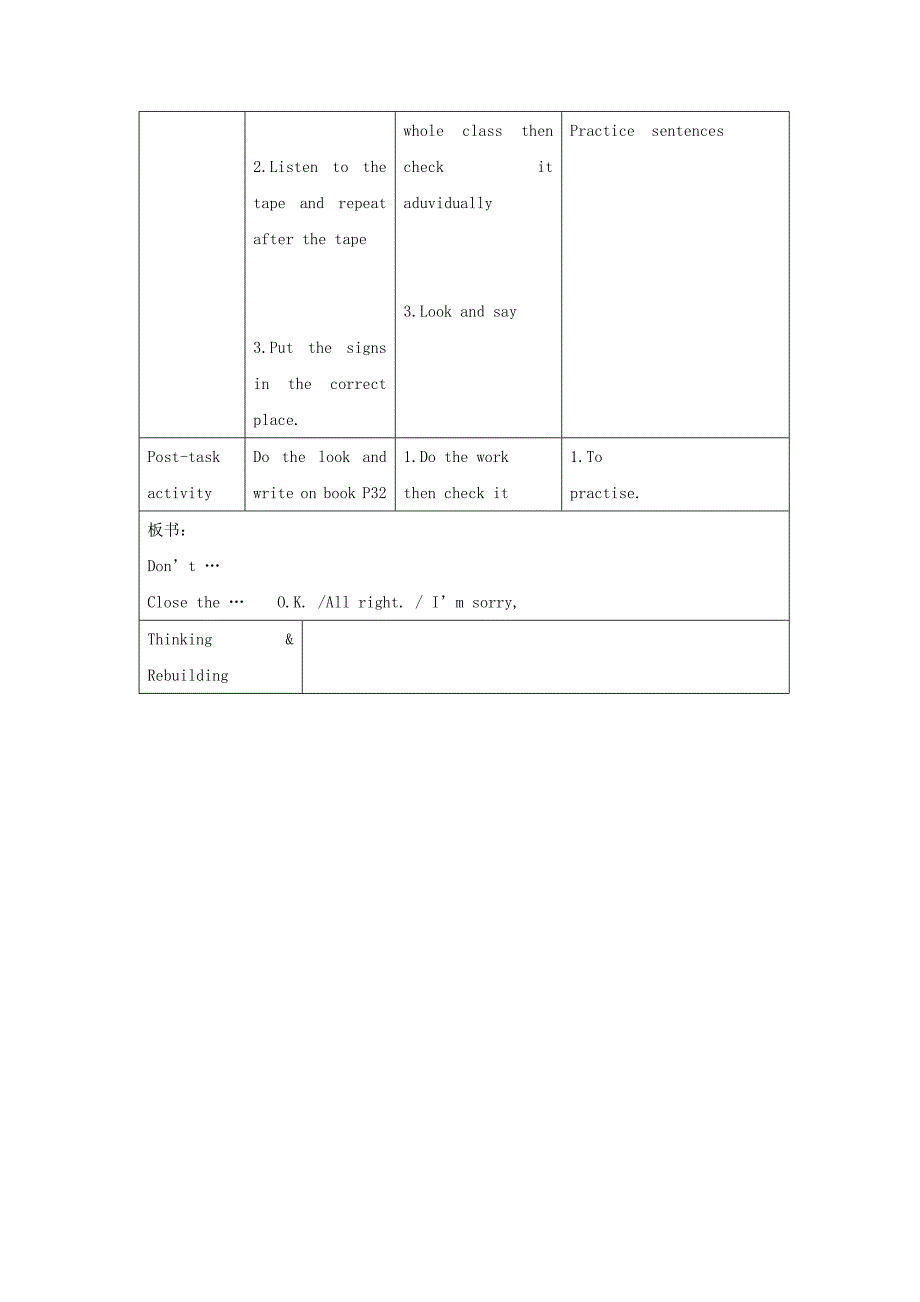 四年级英语上册 Module 3Unit 3 A class picnic（period3）教案 沪教牛津版_第2页