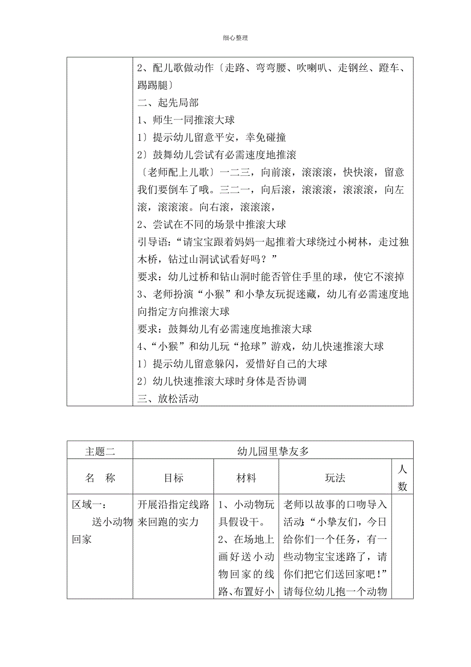 小班体育活动方案 (2)_第4页