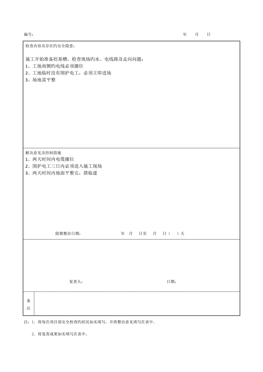 安全检查记录表_第2页