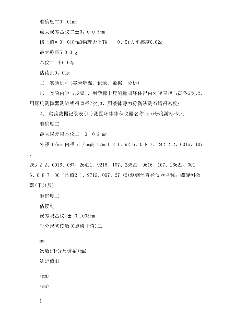 大学物理实验报告1_第2页