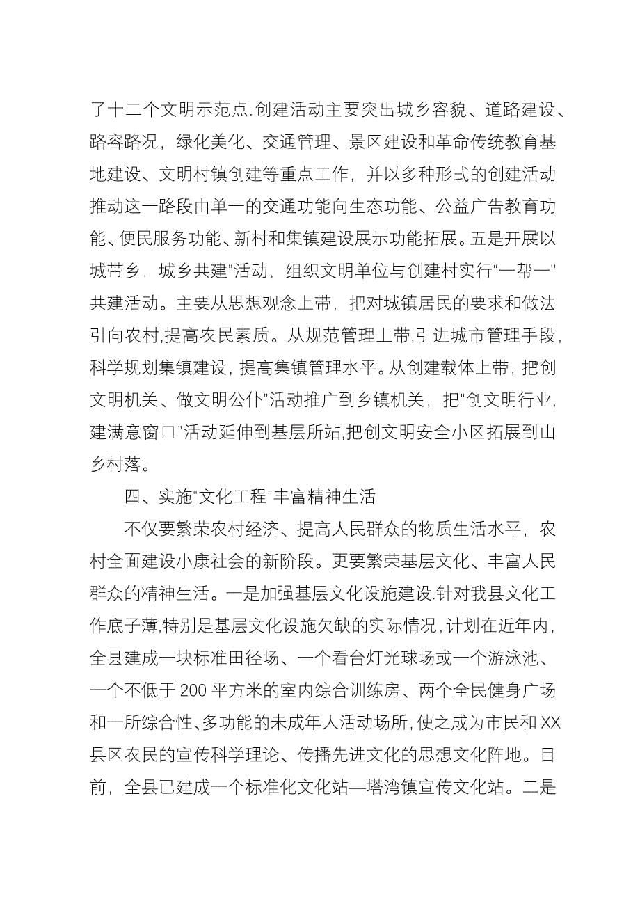 关于建立村精神文明汇报资料.docx_第5页