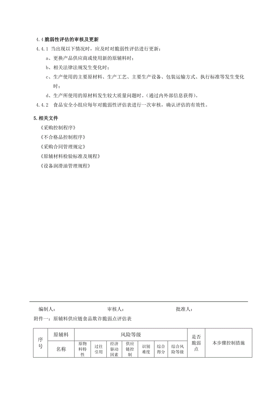 食品欺诈预防控制程序_第4页