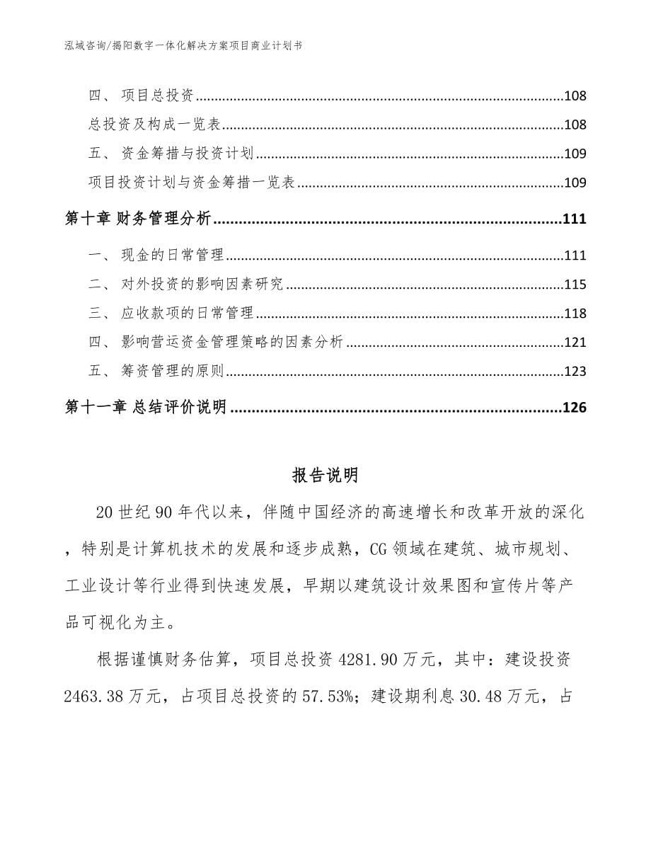 揭阳数字一体化解决方案项目商业计划书参考模板_第5页