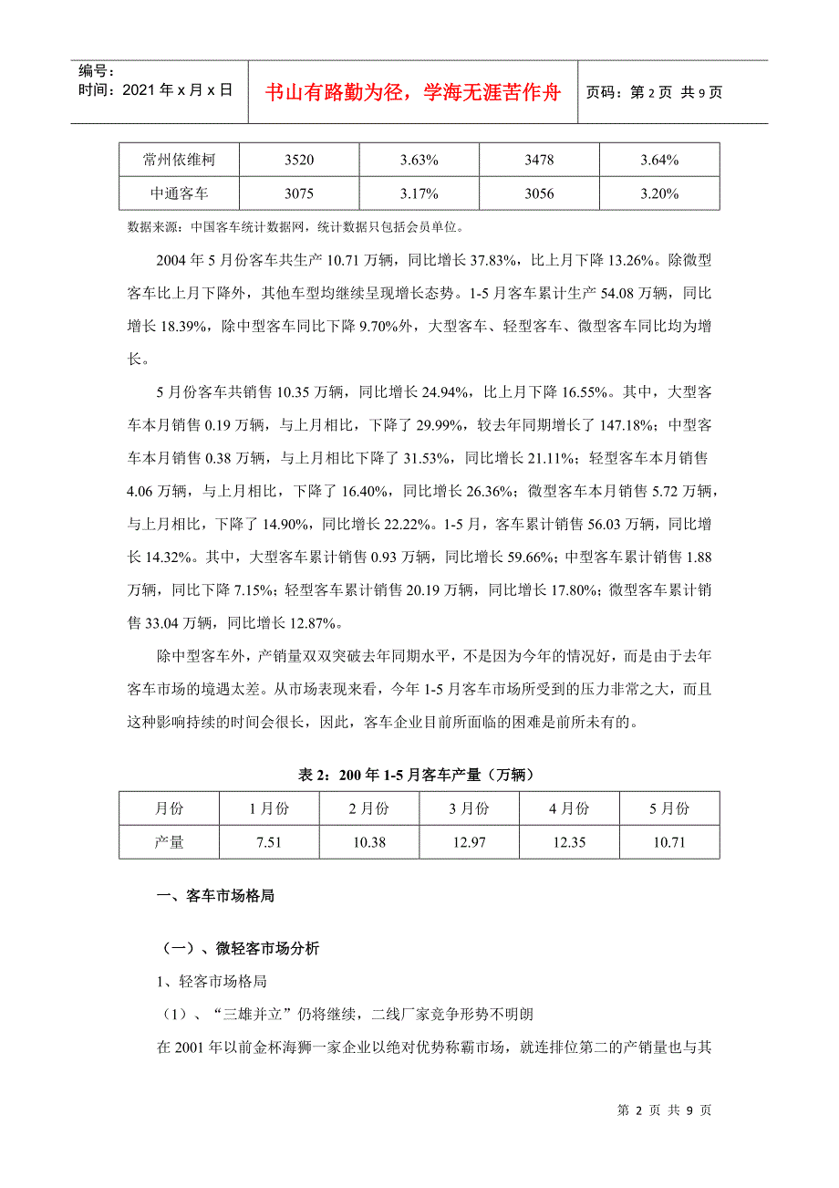 中国客车行业最新分析_第2页