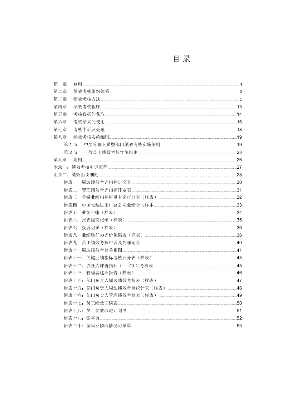 包装进出口总公司绩效考核管理办法_第2页