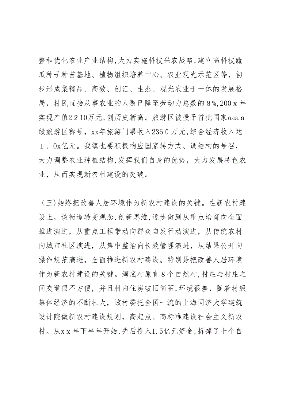 关于新农村街道建设的调研报告_第5页