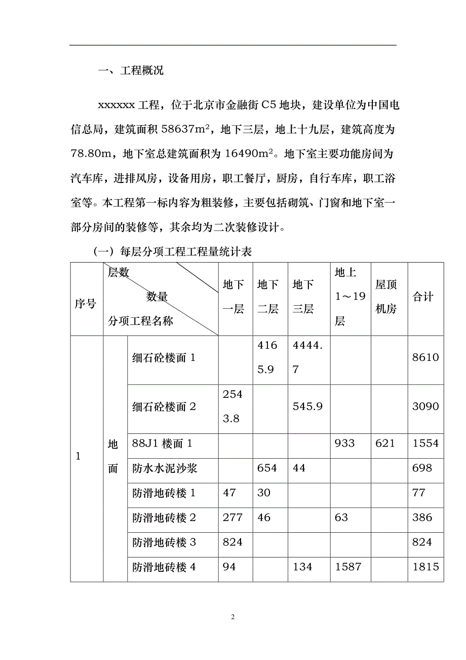 电信大楼装修施工组织设计概况_第3页