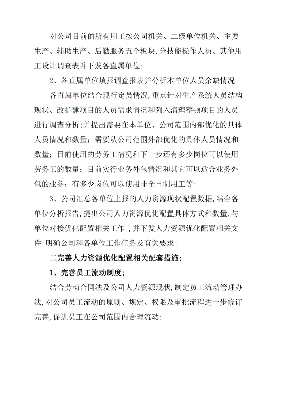 人力资源优化配置工作方案_第2页